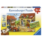 Ravensburger Working on the Farm 2x12 Puzzle - رافينسبرغر