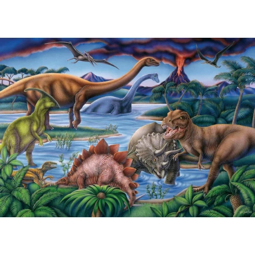 Ravensburger Dinosaur Playground - 35pc Jigsaw Puzzle For Kids - رافينسبرغر - Image 2