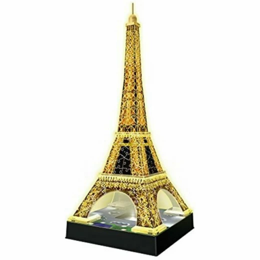 Ravensburger, Eiffel Tower - Night Edition - 3D Puzzle (216 Pieces) - رافينسبرغر - Image 2