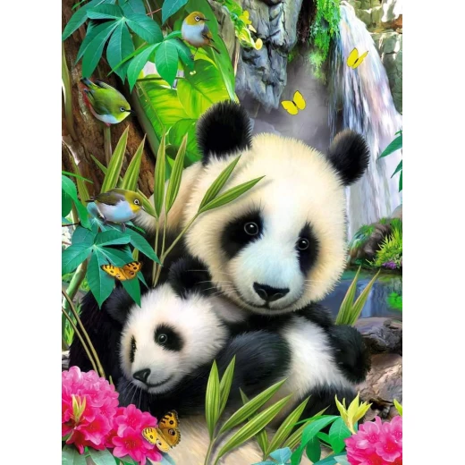 Ravensburger Lovely Panda Puzzle (300 piezas) - رافينسبرغر - Image 2