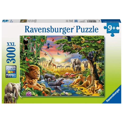 Ravensburger Evening at The Waterhole 300 Piece Ravensburger Evening at The Waterhole 300 Piece