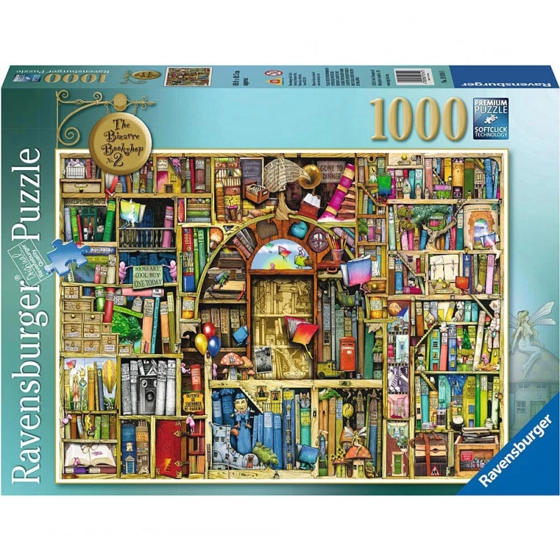 Ravensburger Puzzle The Bizarre Bookshop 2 1000 P - رافينسبرغر