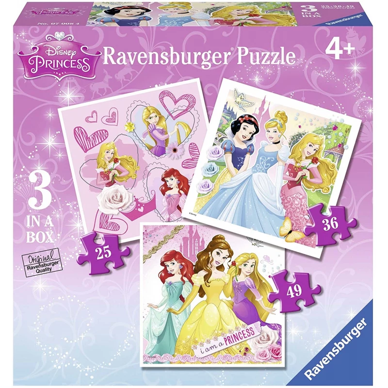 Ravensburger I'm A Princess Children's 3 In A Box Puzzle - رافينسبرغر