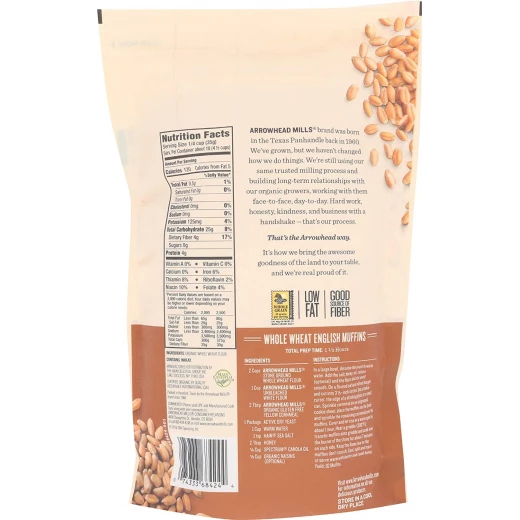 Arrowhead Mills عضوي دقيق القمح المطحون ، 623 جرام - أرو هيد ميلز - Image 2