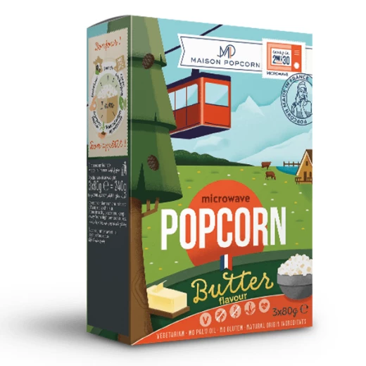 Maison Popcorn Butter Flavor 3 Packs Maison Popcorn Butter Flavor 3 Packs