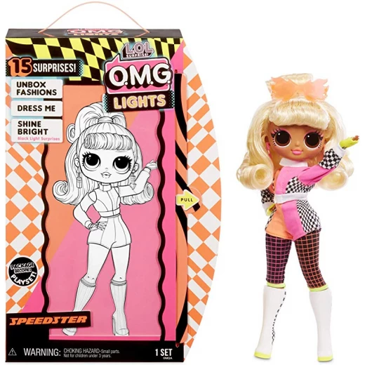 L.o.l Surprise! O.m.g. Lights Speedster Fashion Doll With 15 Surprises - مفاجأت ال او ال - Image 3