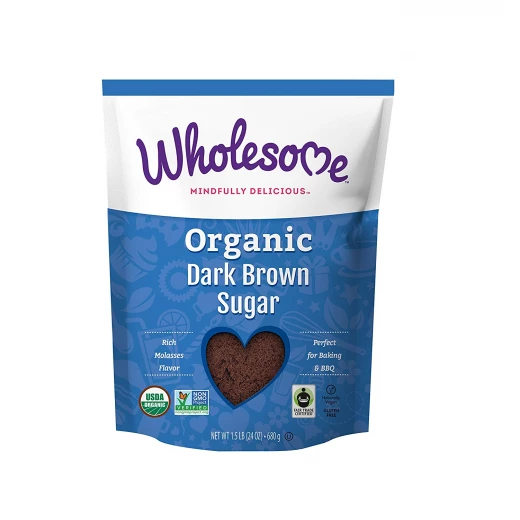 Wholesome Organic Dark Brown Sugar, Fair Trade, Non GMO & Gluten Free 680g Wholesome Organic Dark Brown Sugar, Fair Trade, Non GMO & Gluten Free 680g