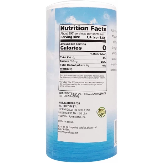 Hain Pure Foods Sea Salt (595 g) - هاين بيور فودز - Image 3