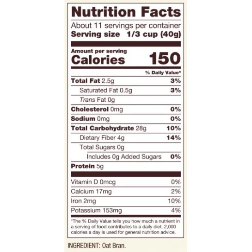 Bob's Red Mill Gluten Free Oat Bran 454g - بوبز ريد ميل - Image 3