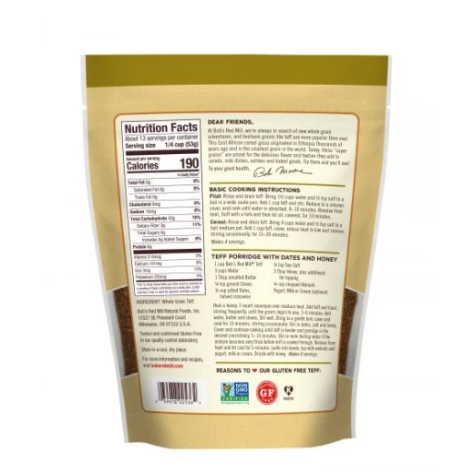 Bob's Red Mill Whole Grain Teff 680g - بوبز ريد ميل - Image 4