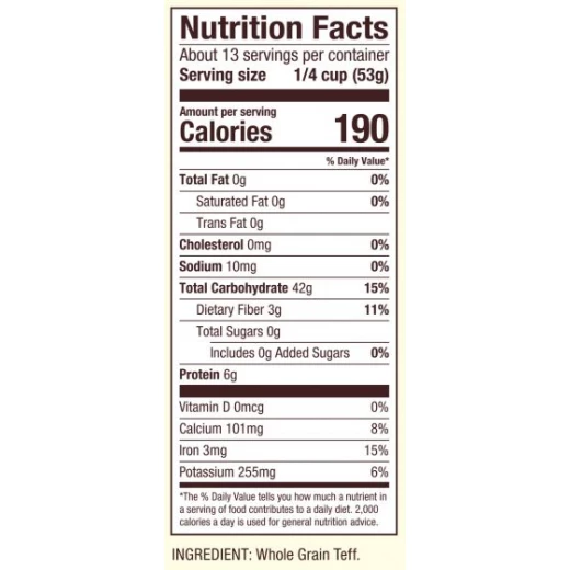 Bob's Red Mill Whole Grain Teff 680g - بوبز ريد ميل - Image 3