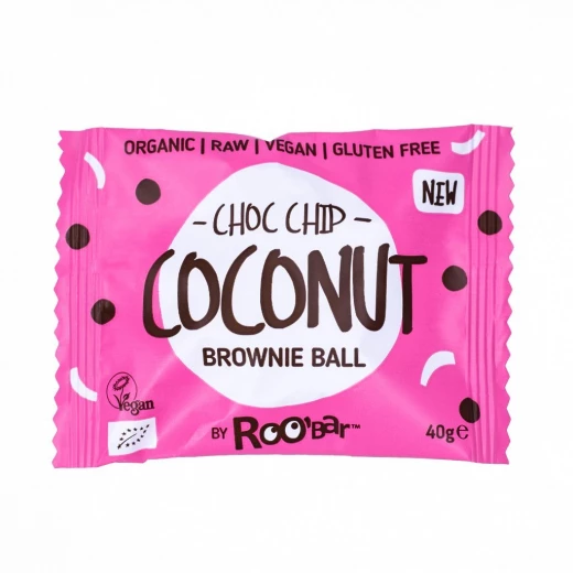 DRG Org GF Brownie Ball Coconut Choco Chip 40g DRG Org GF Brownie Ball Coconut Choco Chip 40g