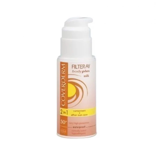 Coverderm Filteray Body Plus Milk SPF 50 Very High Protection, Waterproof, 100Ml - Coverderm - Image 2