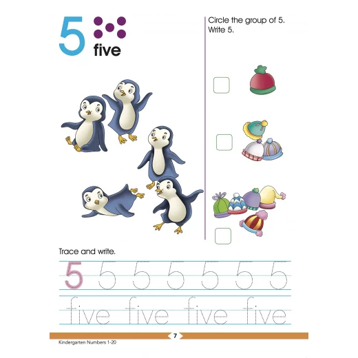 كتاب رياض الأطفال الأذكياء أرقام 1-20 - او ام - Image 3