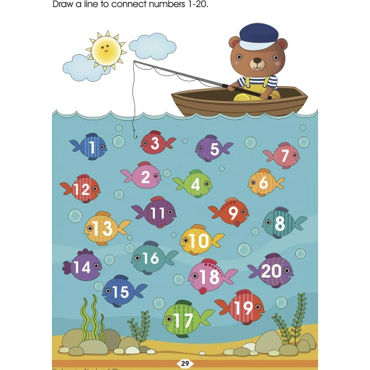 كتاب رياض الأطفال الأذكياء أرقام 1-20 - او ام - Image 5