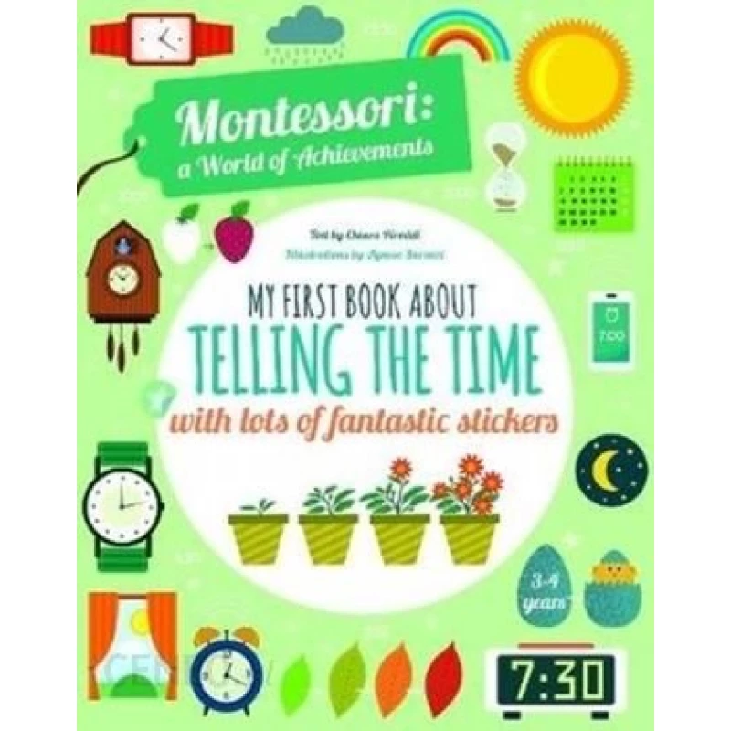 White Star - My First Book About Telling the Time with lots of fantastic stickers - وايت ستار