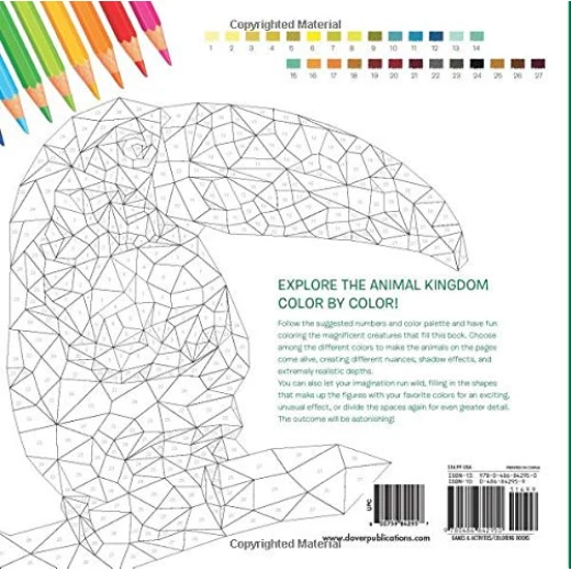 White Star - Wild Jungle: Color by Numbers Geometrical Artworks - وايت ستار - Image 3