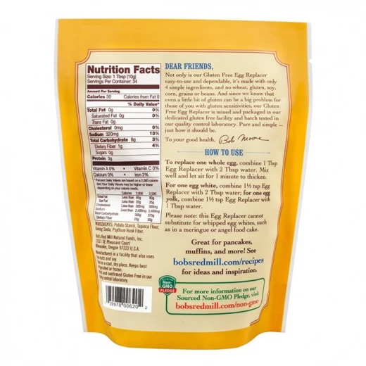 Bob's Red Mill Vegetarian Egg Replacer, 340gm - بوبز ريد ميل - Image 3