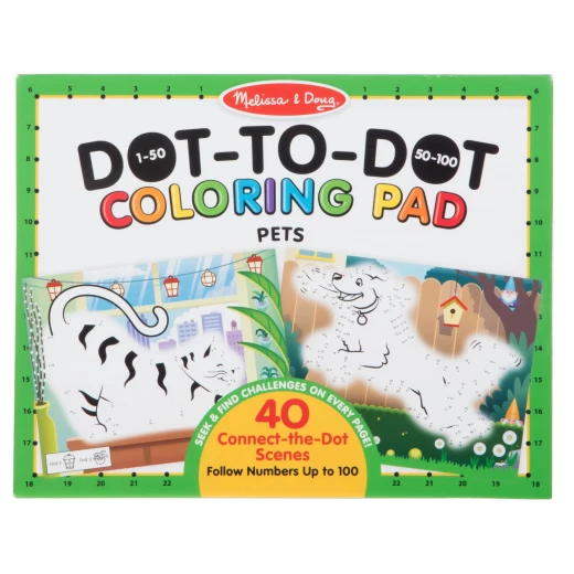 Melissa and Doug 123 Dot-to-Dot Coloring Pads - Pets Melissa and Doug 123 Dot-to-Dot Coloring Pads - Pets