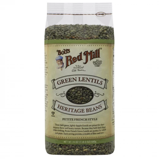 Bob's Red Mill, فاصوليا العدس الأخضر التراثية، على الطريقة الفرنسية الصغيرة، 24 أونصة (680 جم) Bob's Red Mill, فاصوليا العدس الأخضر التراثية، على الطريقة الفرنسية الصغيرة، 24 أونصة (680 جم)