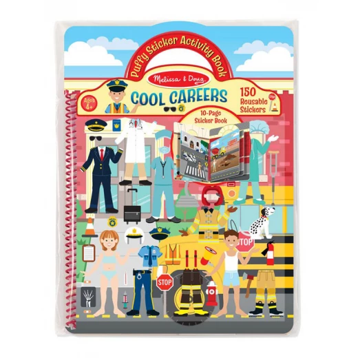Melissa & Doug Cool Careers Puffy Sticker Activity Book Melissa & Doug Cool Careers Puffy Sticker Activity Book