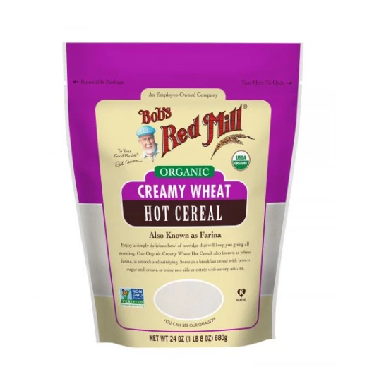 Bobs Red Mill Creamy Wheat Hot Cereal, Organic, 24 Oz (680 G) Bobs Red Mill Creamy Wheat Hot Cereal, Organic, 24 Oz (680 G)