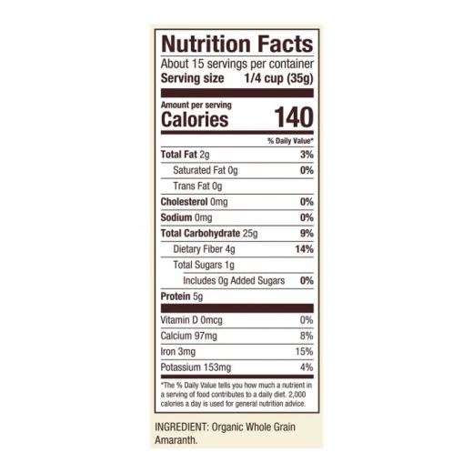 Bob's Red Mill Organic Amaranth Flour 510g - بوبز ريد ميل - Image 2