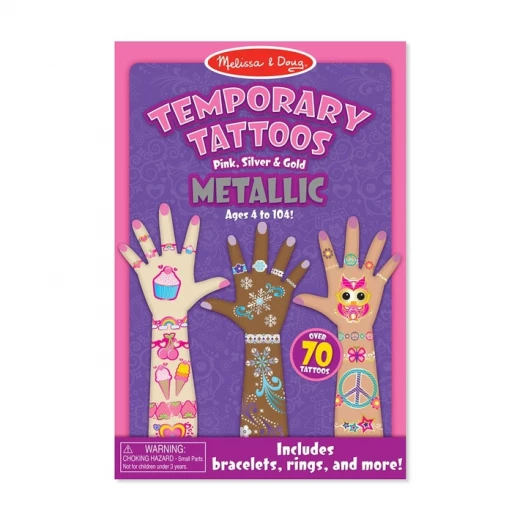 Melissa & Doug Temporary Tattoos Metallic Melissa & Doug Temporary Tattoos Metallic