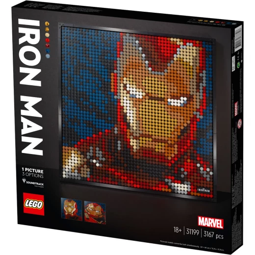 Lego Art Marvel Studios Iron Man Portrait Building Set Lego Art Marvel Studios Iron Man Portrait Building Set