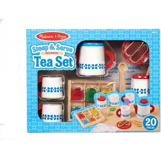 Melissa & Doug Wooden Steep & Serve Tea Set Melissa & Doug Wooden Steep & Serve Tea Set