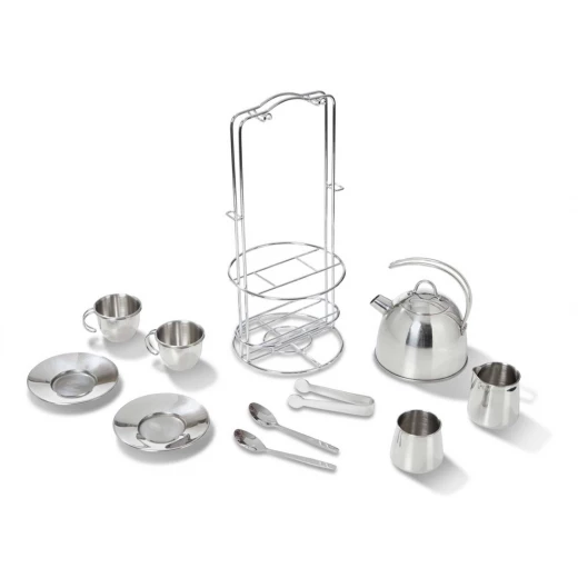 Stainless Steel Tea Set - Pretend Tea Parties - ميليسا اند دوج - Image 2