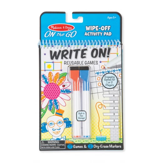 Melissa & Doug On The Go Wipe Off Activity Pad Melissa & Doug On The Go Wipe Off Activity Pad