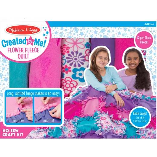 Melissa & Doug Created by Me! Flower Fleece Quilt Melissa & Doug Created by Me! Flower Fleece Quilt