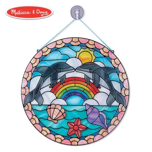 Melissa & Doug Stained Glass - Dolphins - ميليسا اند دوج - Image 2
