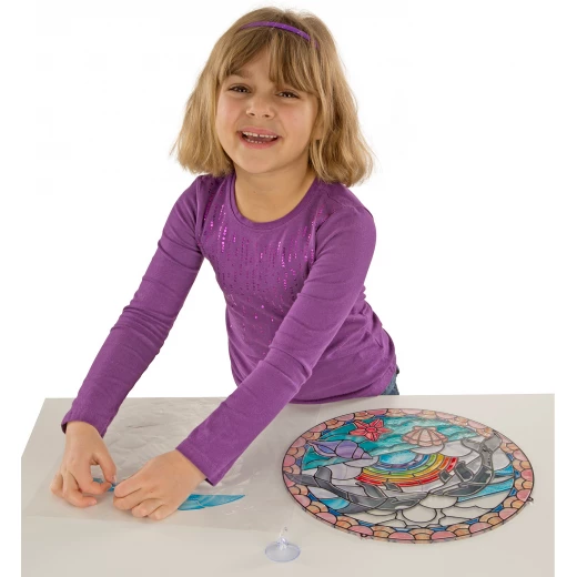 Melissa & Doug Stained Glass Made Easy - Mermaid - ميليسا اند دوج - Image 4