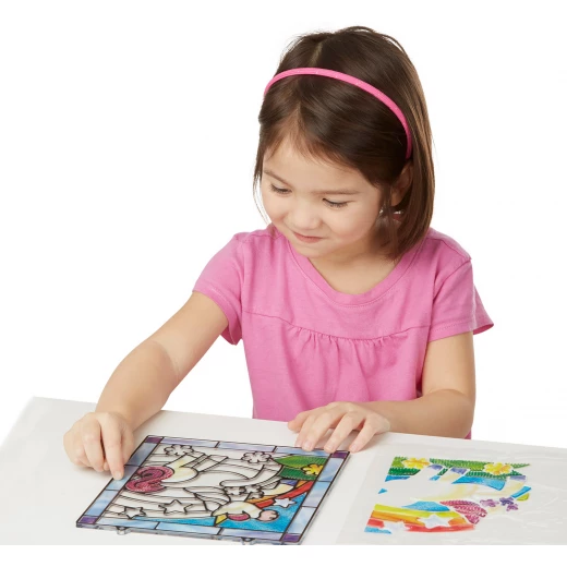 Melissa & Doug Stained Glass Made Easy - Unicorn - ميليسا اند دوج - Image 3