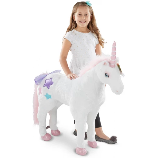 Melissa & Doug Unicorn Jumbo Stuffed Animal - ميليسا اند دوج - Image 2