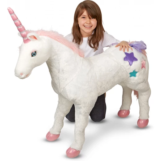 Melissa & Doug Unicorn Jumbo Stuffed Animal - ميليسا اند دوج - Image 3