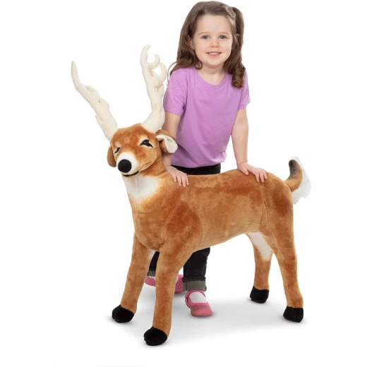 Melissa & Doug Lifelike Plush Deer - ميليسا اند دوج - Image 4