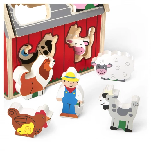 Melissa & Doug Take-Along Sorting Barn Animal Playset - ميليسا اند دوج - Image 2
