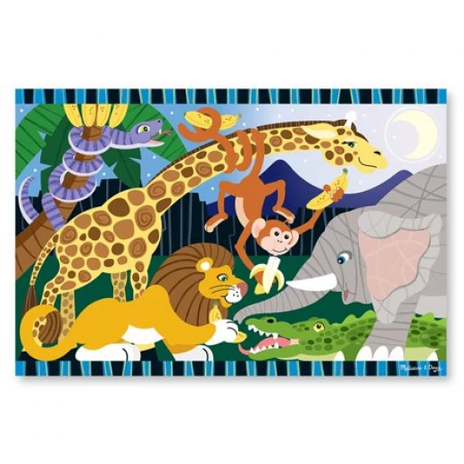 Melissa & Doug Safari Social Floor Puzzle (24pc) - ميليسا اند دوج - Image 2