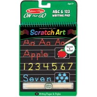 Melissa & Doug Abc & 123 Color-Reveal Scratch Art Pad