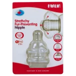 Farlin Stretchy Antifur Wide Neck Nipple Step 1, 0m+ - فارلين