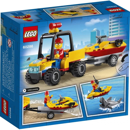 Lego City Beach Rescue Atv 60286 Building Kit; Fun Cool Toy for Kids - ليجو - Image 2