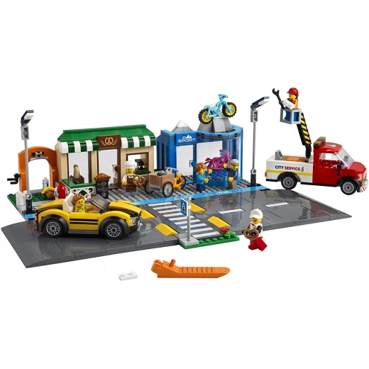 Lego City Shopping Street 60306 Building Kit; Cool Building Toy for Kids - ليجو - Image 3