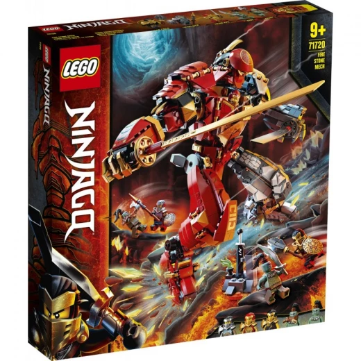 Lego Ninjago Fire Stone Mech Toy, Ninja Action Figure 71720 Lego Ninjago Fire Stone Mech Toy, Ninja Action Figure 71720