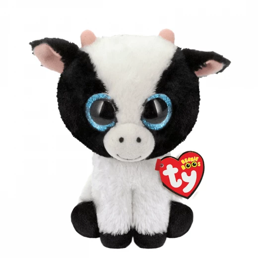 Soft Toy Beanie Boos TY Butter Cow Big Eyes Grandi Soft Toy Beanie Boos TY Butter Cow Big Eyes Grandi