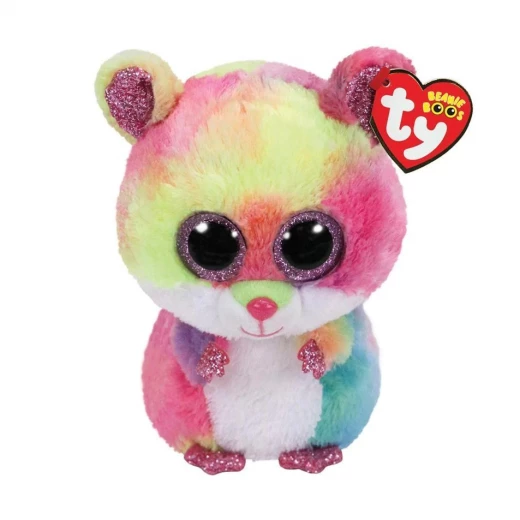 TY Beanie Boos Multicolored Hamster RODNEY 23 cm TY Beanie Boos Multicolored Hamster RODNEY 23 cm
