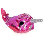 T&Y Ty Teeny Flippables Nelly - Sequin Pink Narwhal 4" - Ty