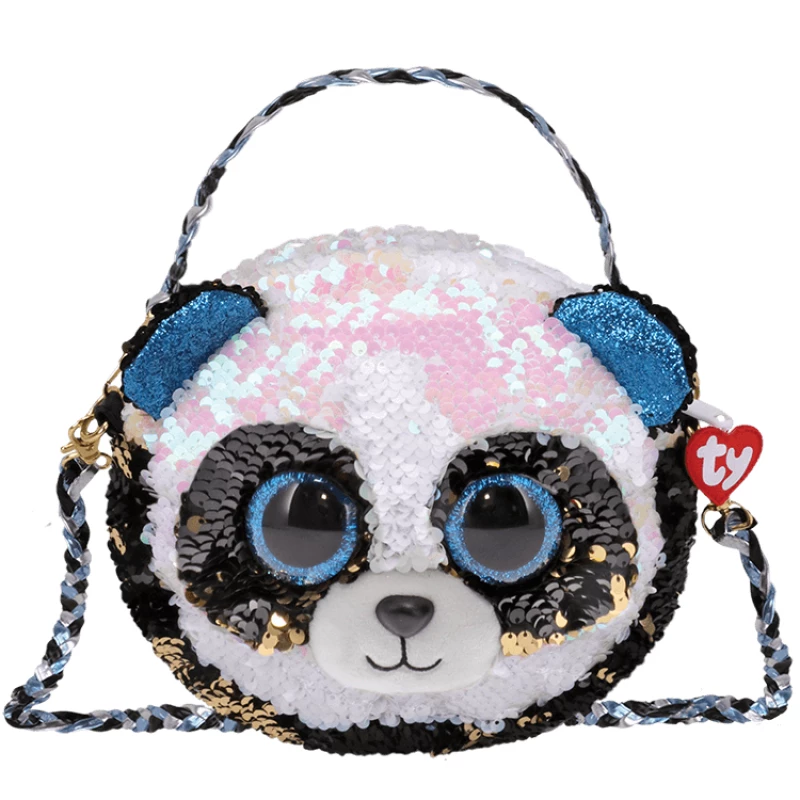 حقيبة Ty Beanie Boos Sequin Pares ، الباندا - Ty
